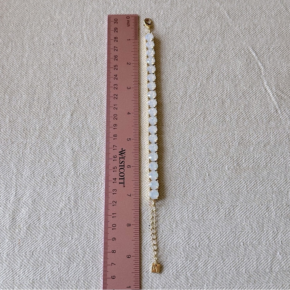 Opal Crystal Gold Tennis Impression Bracelet from Park Lane Jewelry - Picture 11 of 11